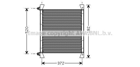 PRASCO Kondensor, klimatanläggning VL5029 DODGE ac-kondensor PRASCO VL5029