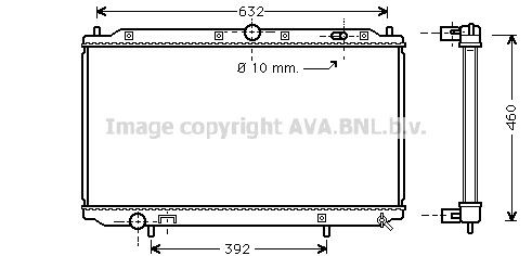 PRASCO Radiateur VO2124 Volvo C30 Radiator PRASCO VO2124