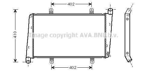 Radiateur PRASCO VOA2015 PRASCO VOA2015 Radiator Volvo V40 Hatchback 2000