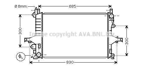 PRASCO Radiateur VOA2114 Koelmodule PRASCO C30 VOA2114 goedkoop