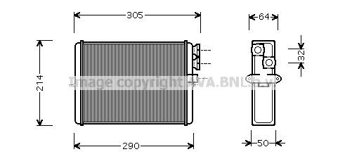 Radiateur de chauffage PRASCO VOA6110 PRASCO VOA6110 Radiateur de chauffage VOLVO XC 90 2022