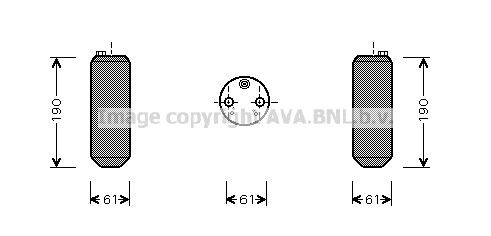 Dryer, air conditioning PRASCO VOD108 PRASCO VOD108 Volvo S60 2000 Air conditioning dryer price
