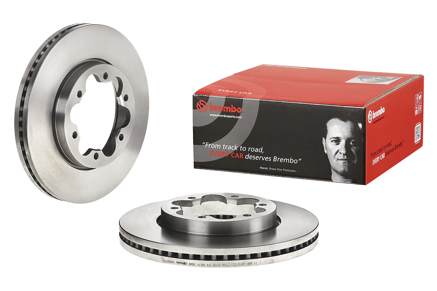 BREMBO Jarrulevy 09.B063.10 BREMBO 09.B063.10 Toyota Hiace 4 Van jarrulevyt hinta
