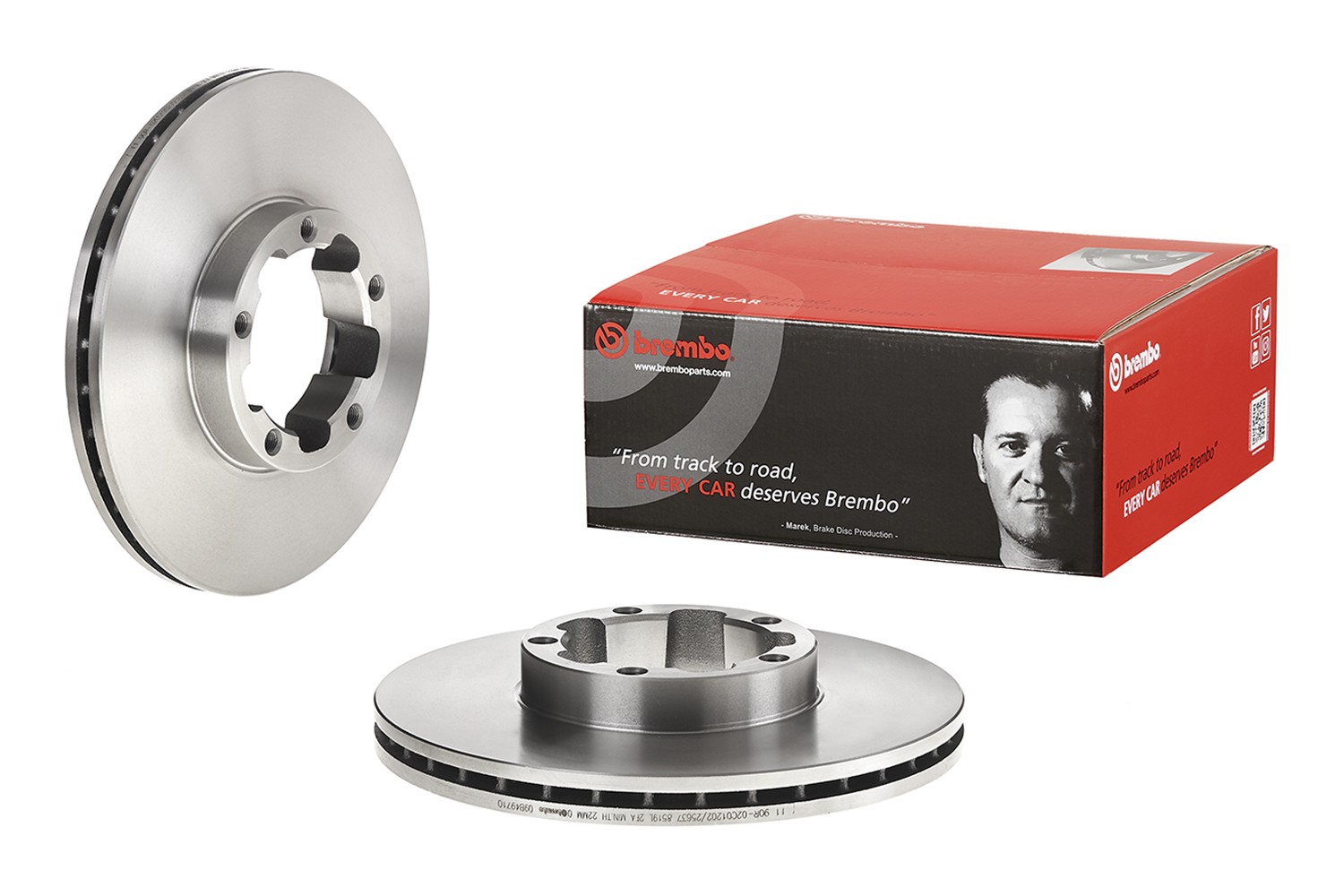 Remschijf BREMBO 09.B497.10 BREMBO Prime 09.B497.10 Remschijf keramische Nissan CABSTAR E 2005