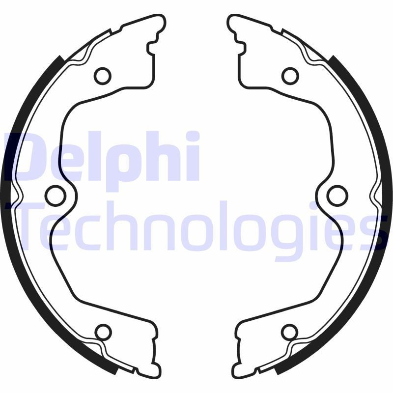 DELPHI Handbrake shoes LS2033 DELPHI LS2033 Honda Legend KB 4 handbrake cost