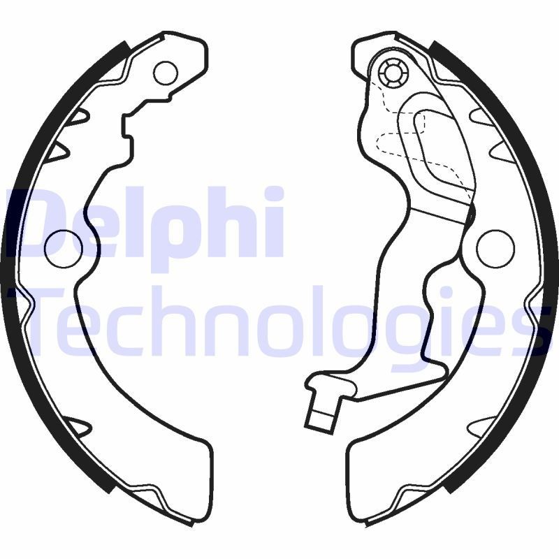 DELPHI Jarrukenkäsarja LS2045 LS2045 DELPHI Jarrukengät Suzuki ALTO hinta