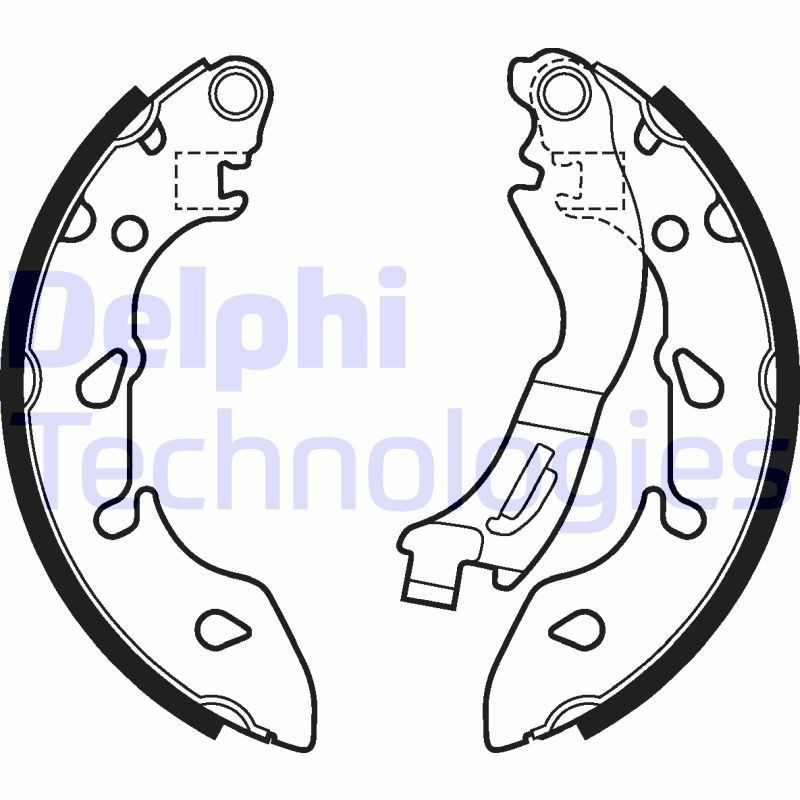 DELPHI Bremsebakkesæt LS2047 Bremsebakker DELPHI CORVETTE LS2047 billig
