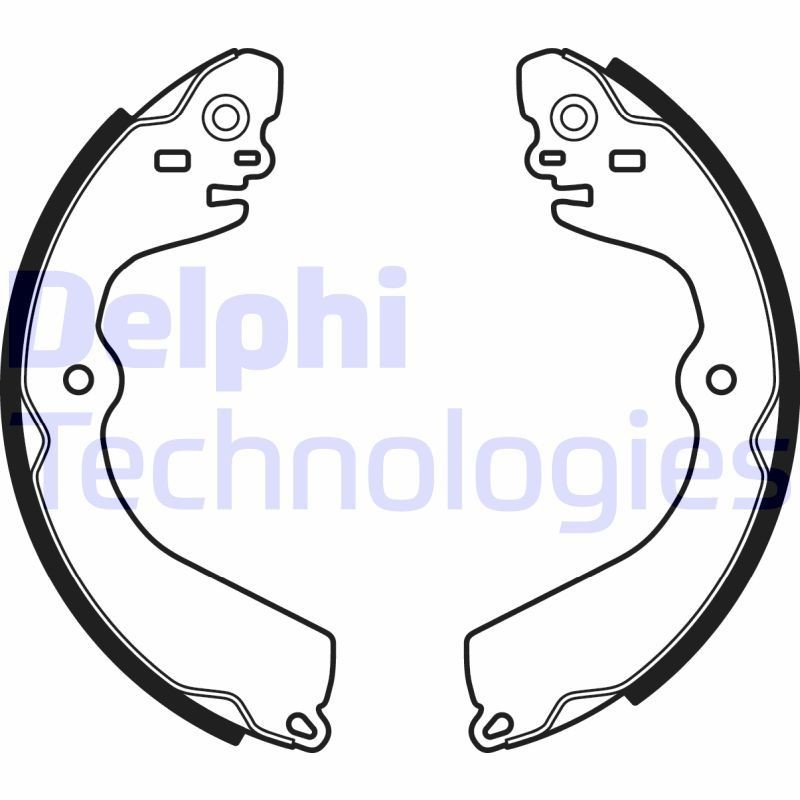 DELPHI Piduriklotside komplekt LS2049 DELPHI LS2049 originaal Trummelpiduriklotsid NV200 / Evalia Buss (M20) hind