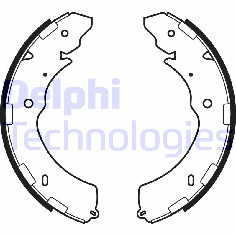 DELPHI Brake Shoe Set LS2064 DELPHI LS2064 genuine INFINITI G brake shoes price
