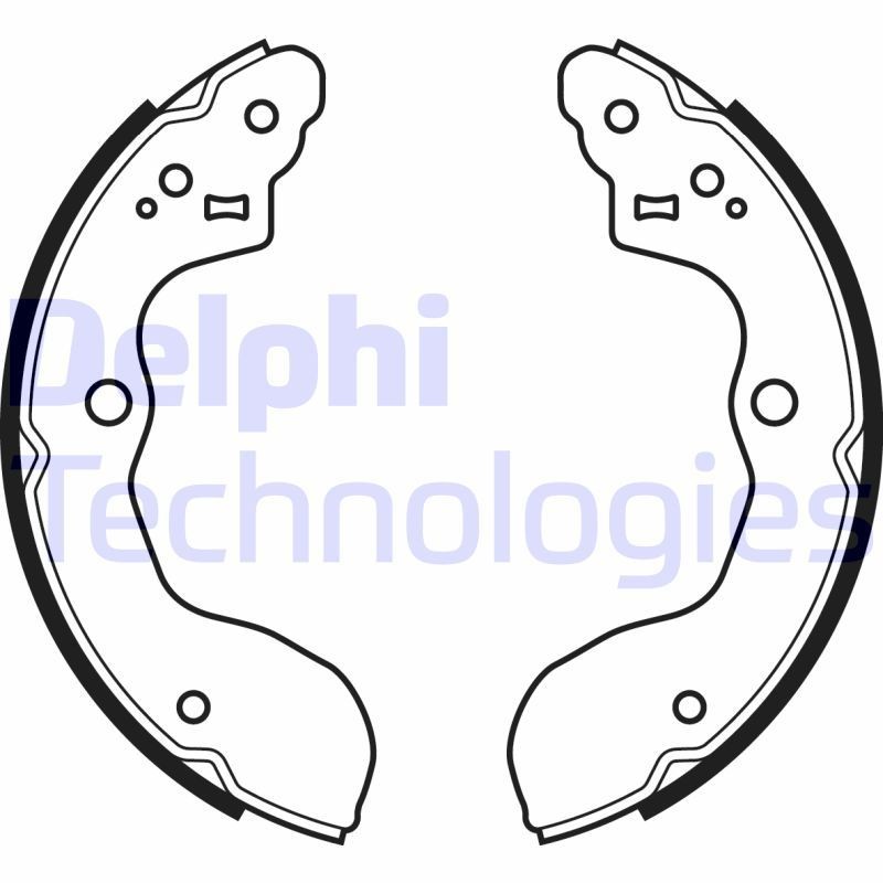 DELPHI Piduriklotside komplekt LS2071 LS2071 Trummelpiduriklotsid SUZUKI IGNIS DELPHI