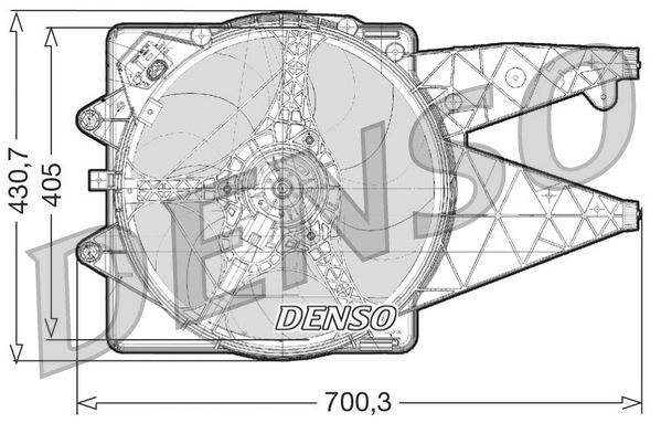 DENSO Radiaatori ventilaator DER01020 Radiaatori ventilaator DENSO CUPRA ATECA DER01020