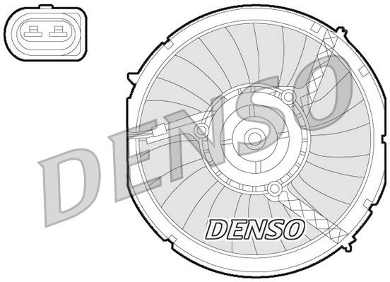 DENSO Kylfläkt DER02003 DER02003 DENSO kylfläkt AUDI A3