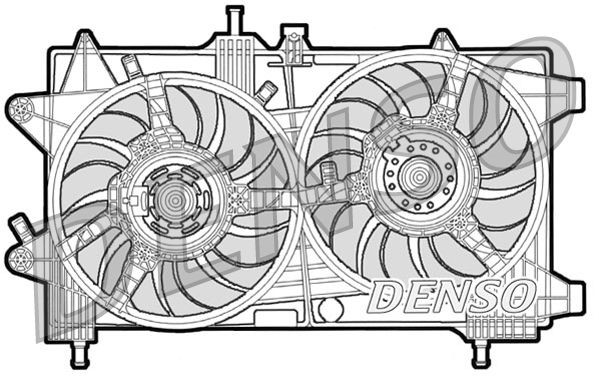 DENSO Ventola radiatore DER09043 DER09043 costo Ventola radiatore DENSO LANCIA BETA