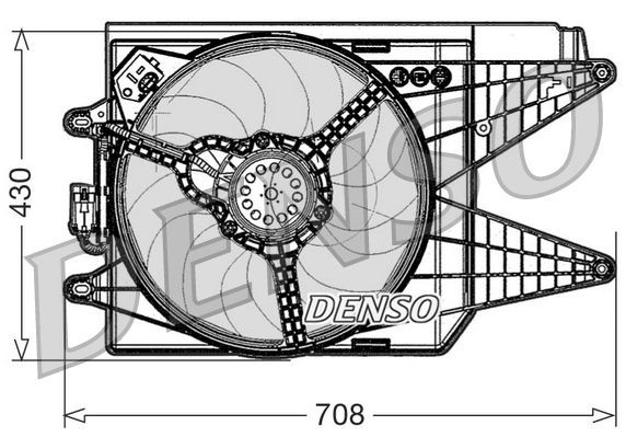 DENSO Ventola radiatore DER09049 DER09049 costo Ventola radiatore SUBARU LEVORG DENSO