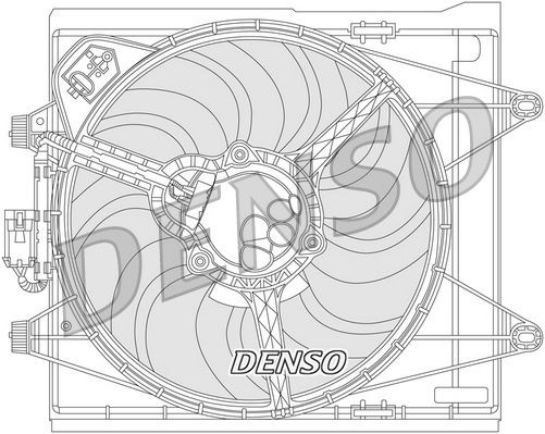 DENSO Ventilador de radiador DER09051 Ventilador refrigeração do motor DENSO NP300 PICKUP DER09051 baratos