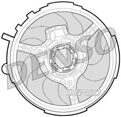 DENSO Køleventilator DER09061 Køleventilator DENSO Fiat PUNTO DER09061