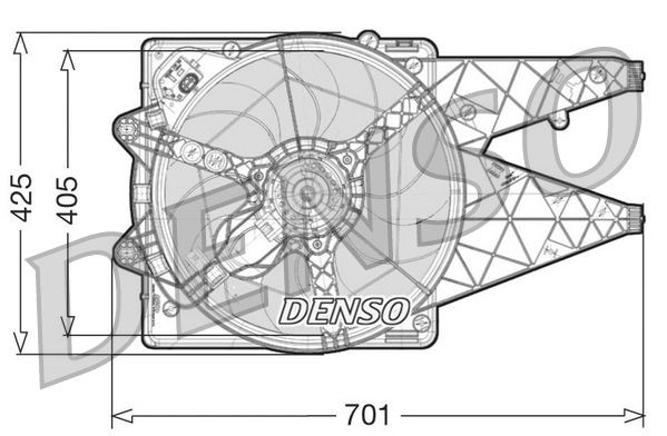DENSO Ventola radiatore DER09100 DER09100 costo Ventola radiatore SUBARU LEVORG DENSO