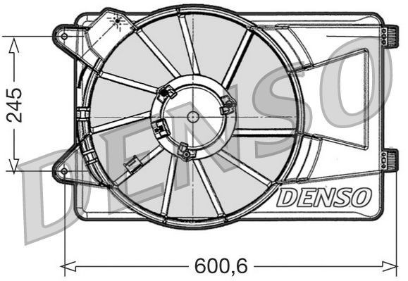 DENSO Radiatora ventilators DER09305 DER09305 Radiatora ventilators ALFA ROMEO 4C DENSO