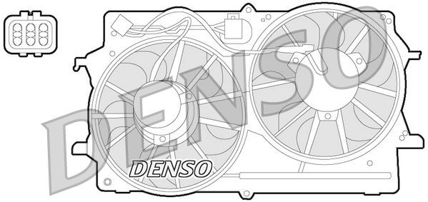 DENSO Ventola radiatore DER10007 DENSO DER10007 Ventola radiatore