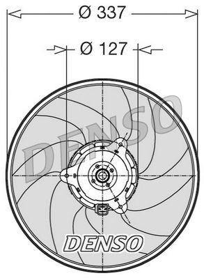 DENSO Fan, radiator DER21002 DENSO DER21002 genuine Peugeot Partner K9 radiator fan price