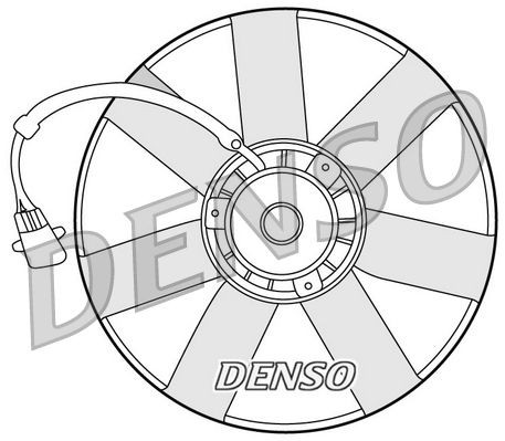 DENSO Motoventilateur DER32002 Ventilateur radiateur DENSO FAVORIT DER32002 pas cher