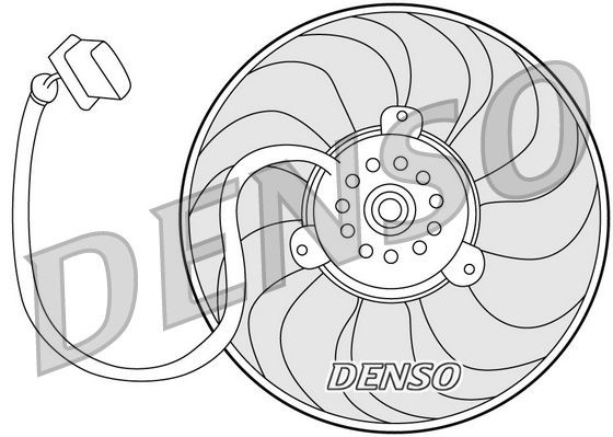 DENSO Motoventilateur DER32004 Ventilateur radiateur Volkswagen DENSO DER32004