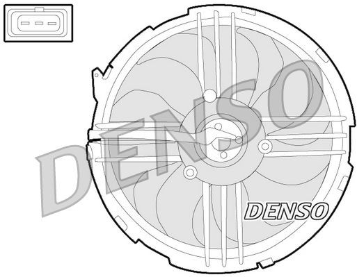 DENSO Ventola radiatore DER32009 DER32009 costo Ventola radiatore DENSO SEAT IBIZA