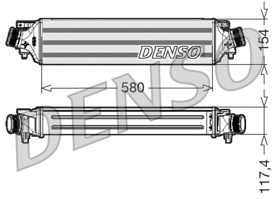 DENSO Intercooler DIT01002 DIT01002 costo Intercooler DENSO FORD TRANSIT