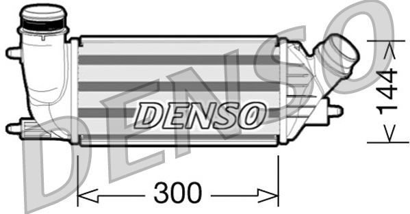 DENSO Intercooler DIT07001 Radiator intercooler DENSO CRUZE DIT07001 goedkoop