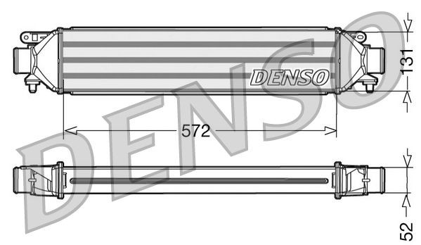 DENSO Intercooler DIT09107 DIT09107 Ladeluftkøler VOLVO P1800 DENSO