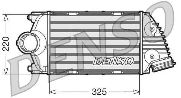 DENSO Intercooler DIT28015 DENSO DIT28015 originais Intercooler Porsche 991 Coupe custo