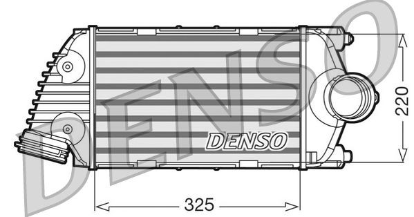 Chladič plniaceho vzduchu DENSO DIT28016 DENSO DIT28016 Intercooler PORSCHE 911 2009