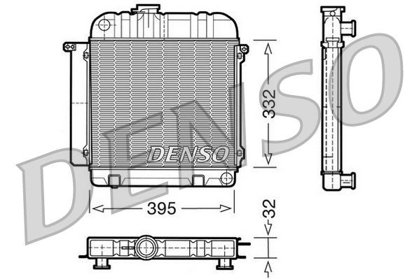 DENSO Radiaator, mootorijahutus DRM05010 DENSO DRM05010 Jahutusradiaator BMW E21 originaal hind
