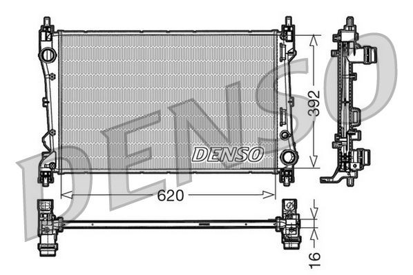 DENSO Radiador, arrefecimento do motor DRM09113 DENSO DRM09113 originais Radiador Fiorino Van (327) custo
