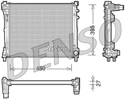 DENSO Radiateur DRM13014 Radiateur DENSO FLAVIA DRM13014 goedkoop