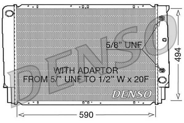 DENSO Chladič motora DRM33054 DRM33054 Chladič motora DENSO VOLVO XC40