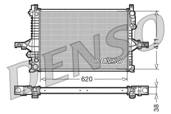 Radiateur DENSO DRM33066 DENSO DRM33066: Radiateur van de motor Volvo V70 2003