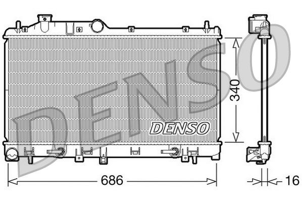 DENSO Kylare DRM36008 DENSO DRM36008 Kylare Subaru Impreza 3 original