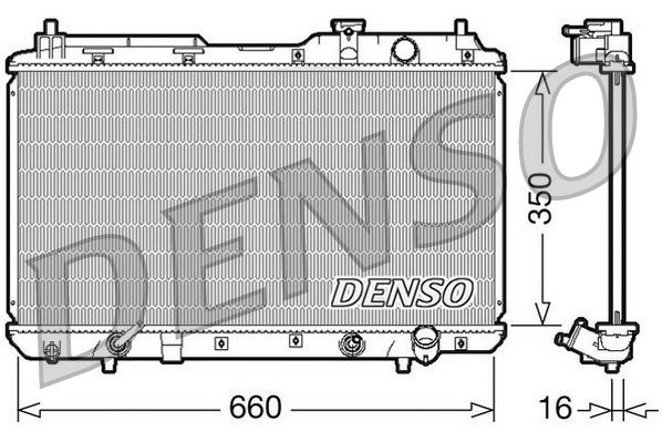 Radiateur DENSO DRM40010 DENSO DRM40010 Radiateur HONDA CR-V 2000