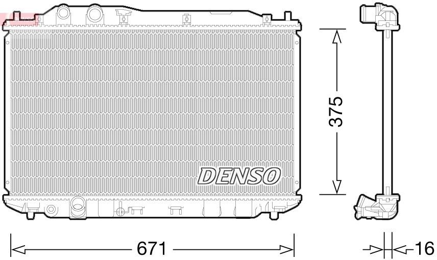 DENSO Radiateur DRM40028 Radiateur DENSO PRELUDE DRM40028 goedkoop