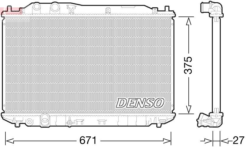 DENSO Radiator, motorkjøling DRM40029 DENSO DRM40029 Radiator Civic VIII Sedan (FD, FA) pris