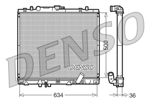 DENSO Ψυγείο, ψύξη κινητήρα DRM45020 DENSO DRM45020 Ψυγειο νερου Mitsubishi Pajero Sport SUV τιμες