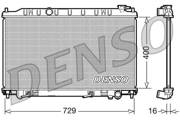 DENSO Radiators, Motora dzesēšanas sistēma DRM46033 Ūdens radiatori Nissan A33 DRM46033 DENSO