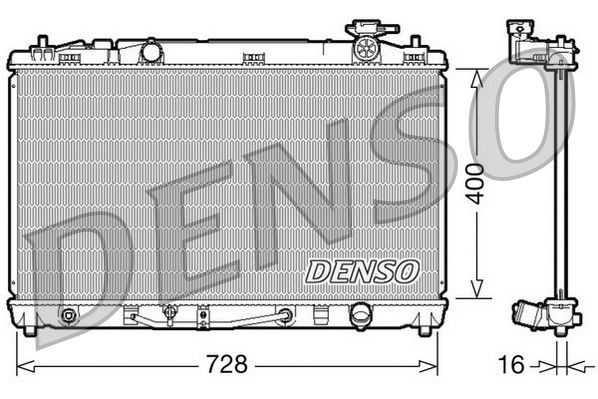 Engine radiator DENSO DRM50042 DENSO DRM50042 Toyota CAMRY 2022 Radiators price