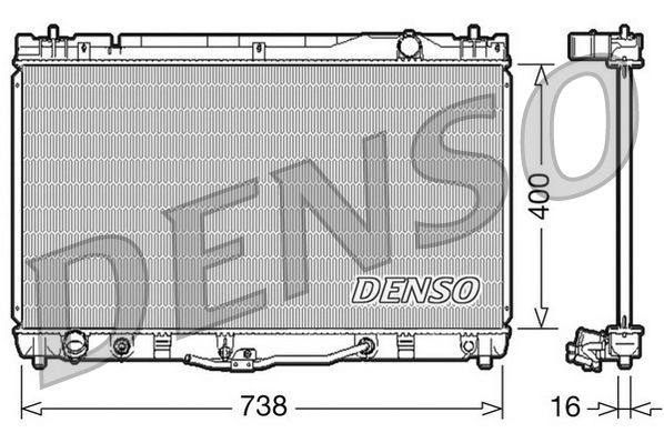 Radiateur DENSO DRM50043 DENSO DRM50043 Radiateur TOYOTA CAMRY 2004