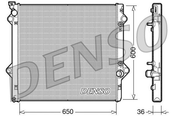 DENSO Chladič motora DRM50049 Chladič motora DENSO Lexus UX DRM50049