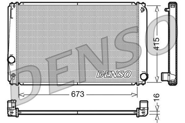 Radiateur DENSO DRM50051 DENSO DRM50051 Radiateur, koelvloeistof TOYOTA RAV 4 2009