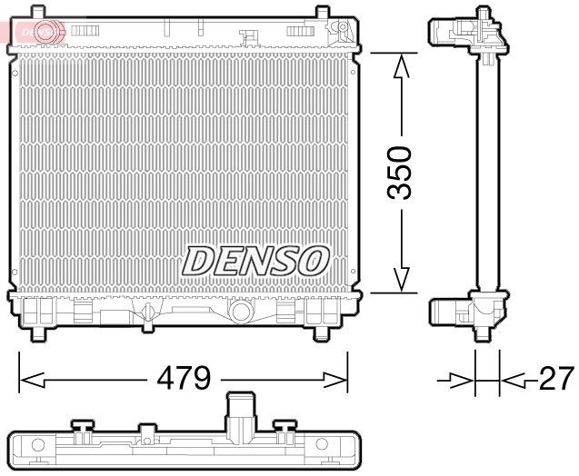 DENSO Radiator, motorkjøling DRM50058 DENSO DRM50058 originale Radiator Toyota Celica TA60 Coupé hva koster