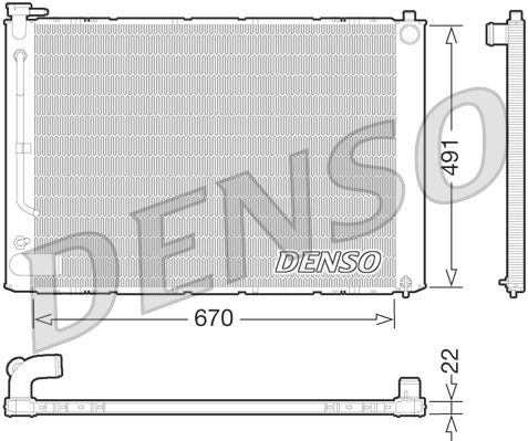 DENSO Kühler, Motorkühlung DRM51011 DRM51011 DENSO Lexus RX XU30 Kühler Kosten