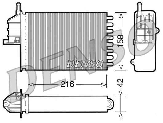 DENSO Scambiatore calore per riscaldamento abitacolo DRR09080 DRR09080 Radiatore riscaldamento FIAT COUPE DENSO costo